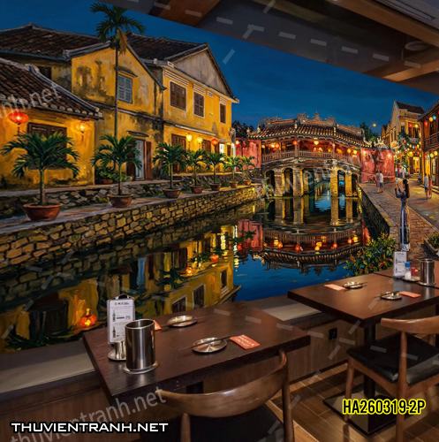 Tranh dán tường phố cổ Hội AnHA260319-2P - Kết quả tìm kiếm tranh tường